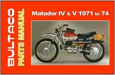 BULTACO Parts Manual Matador