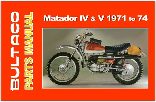 Bultaco parts manual matador - manual,