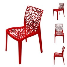 Red plastic stacking - red,