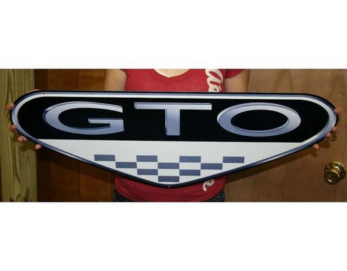 Pontiac gto emblem steel - pontiac, sign
