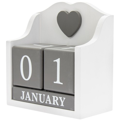 Vintage style wooden perpetual - wooden,