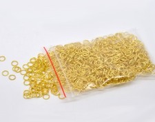 200 Gold Plated Jump Rings 3mm, 3.5mm, 4mm, 5mm, 6mm, 7mm, 8mm, 9mm, 10mm - GP