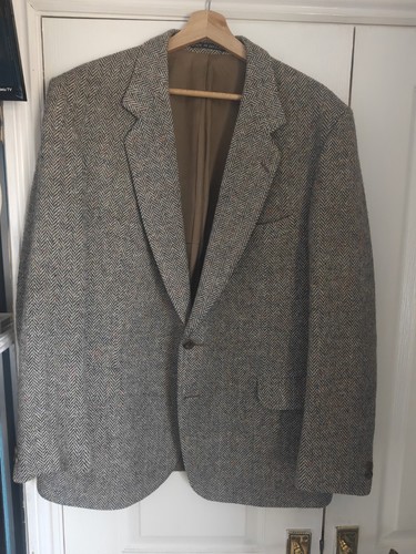 Mens grey herringbone donegal - mens,