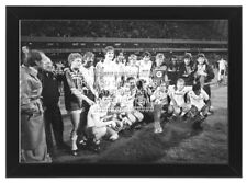 FRAMED 1984 UEFA CUP TEAM TROPHY PHOTO PRINT TOTTENHAM SPURS WHITE HART LANE HOT