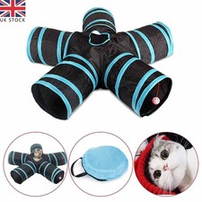 Cat Tunnel 5 Way Toy Pop Up Tube Play Indoor Cats Interactive Pet Puppy Kitten