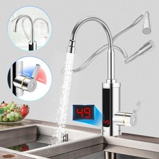 360° Kitchen Electric Heater Instant LED Faucet Home Hot Water Tap Fast Heat New