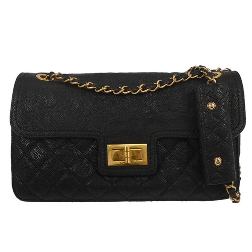 Chanel black calfskin - black,