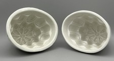 Pair White Ceramic Jelly