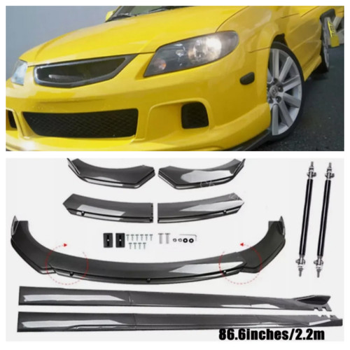 Carbon style front bumper - front, lip