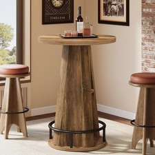 Round Bar Table, 39.4" H High