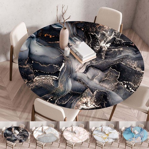 Marble round table - marble, cover