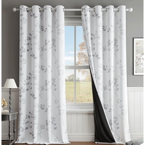 52in 84in white - 52in, floral