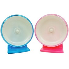 Silent Hamster Exercise Wheel with Stand 17cm - Quiet Running Spinner Wheel