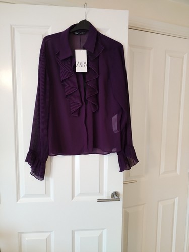 Zara stunning purple blouse - zara,