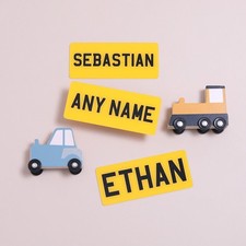 5x2” Childrens Personalised Plastic Name Number Plate Kids Ride On Electric Car 