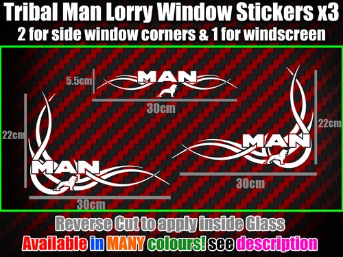 Man lorry window - lorry, stickers