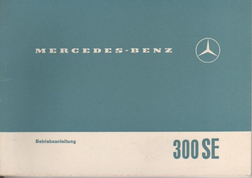 Mercedes 108 300 owners - 108, se