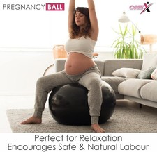Pregnancy Ball with Pump Anti Burst Yoga Swiss Exercise Ball 75cm for Birthing