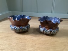 Pair Of Small Doulton Lambeth