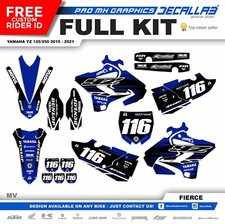 YAMAHA YZ 125 YZ 250 2015 2018 2019 2021 Durable MX Graphics Decals Stickers Kit