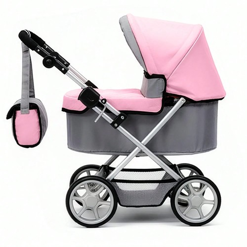 Adjustable doll stroller with - doll,