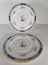 Two Royal Doulton Blue Scroll
