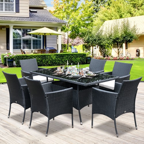 Seater rattan dining - seater, set