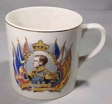 VINTAGE COMERATIVE ROYAL MUG EDWARD VIII  CROWNED  MAY 12th  1937 MUG ENGLAND 