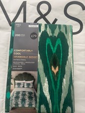 M&S COMFORTABLY COOL REVERSIBLE BEDSET size Super King BNWT marks & Spencer