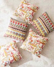 Peachy Crane 16" Cushion Covers, Set of 5 cushion cover code 6