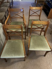 4 Regency-style dining chairs
