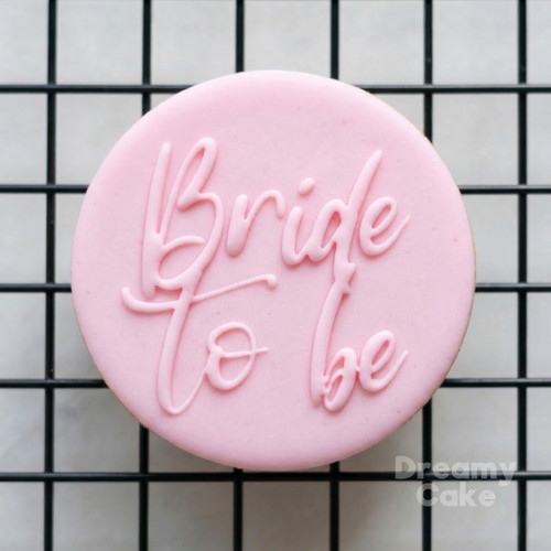 Bride cookie stamp - be,