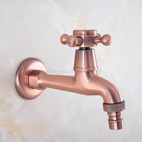 Antique copper outdoor faucet - antique,