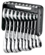 Facom 467BS.JP10 10 Piece Metric Stubby Anti-Slip Ratcheting Spanner Set 7-17mm