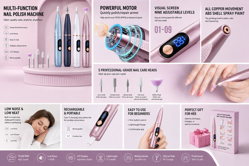 Cordless electric nail file - nail,