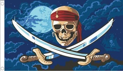 Pirate flag pirates - 5', x