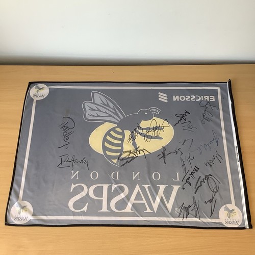 London wasps signed flag - london,