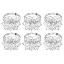 12Pcs Napkin Rings, Flower