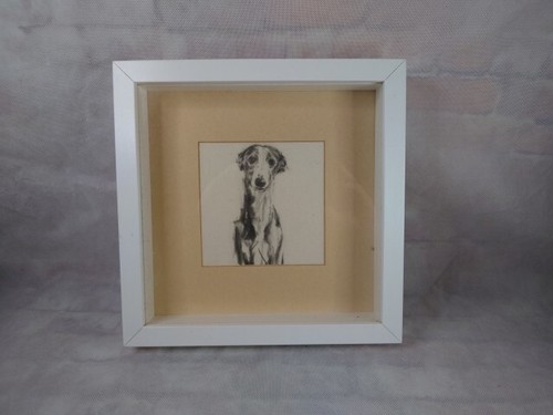Greyhound lurcher print - lurcher, in