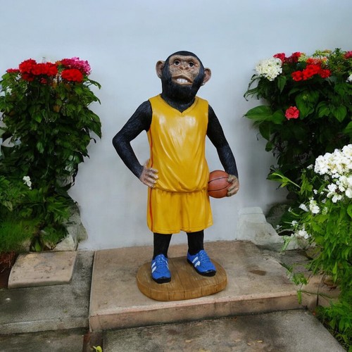 Basketball monkey ornament - basketball,