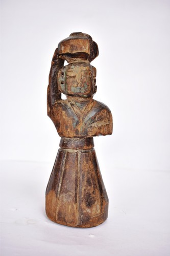 Antique wooden doll figurine - wooden,