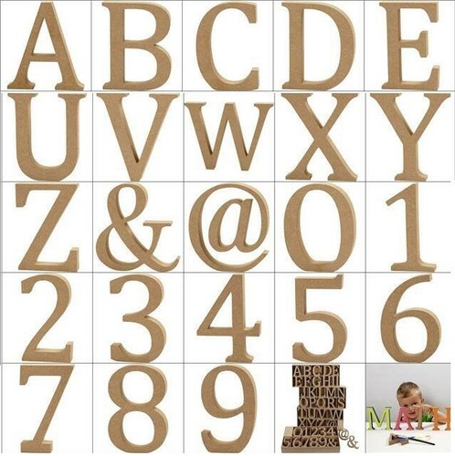 Wooden alphabet letters - wooden,