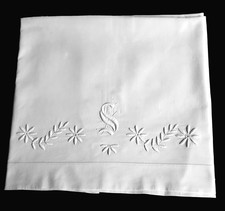 VTG French Linen Bed Sheet