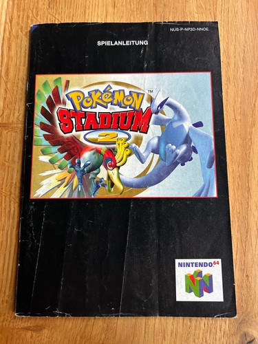 N64 manual pokemon - stadium, 2