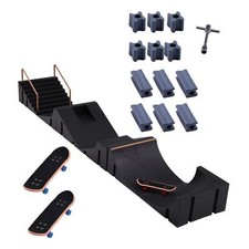 Mini Fingerboard Skate Ramps Toy with Finger Skateboard for Training