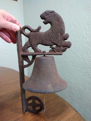 Vintage cast iron bell - vintage,