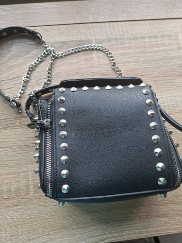 Zara black faux leather - zara,