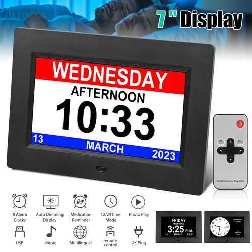 Digital alarm clock - clock, date