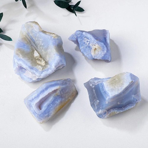 Natural blue lace agate - lace, quartz