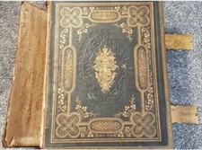   Large Very Heavy Antique HOLY BIBLE Brown’s Self Interpreting Family Bible.